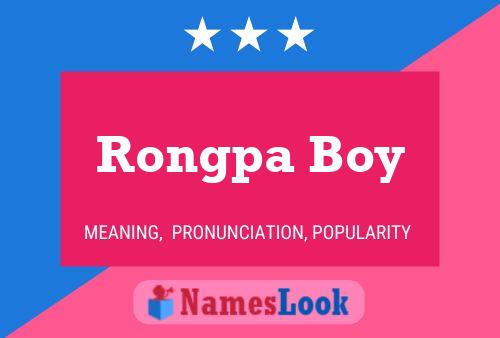 ملصق اسم Rongpa Boy