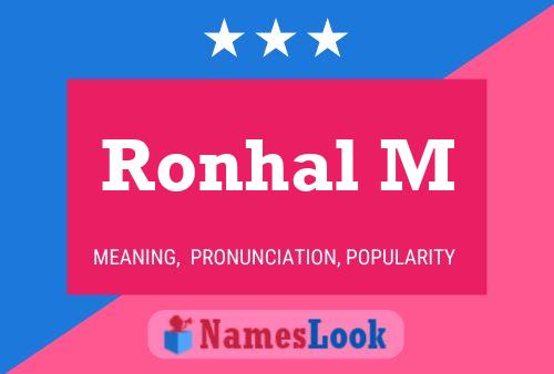 ملصق اسم Ronhal M