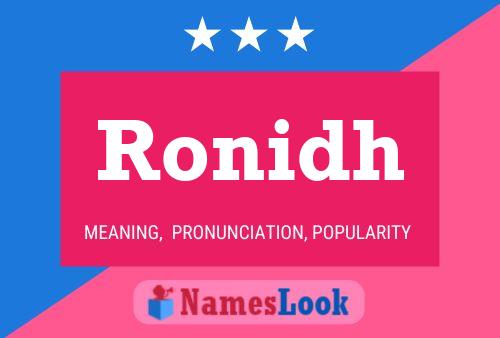 ملصق اسم Ronidh