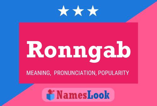 ملصق اسم Ronngab