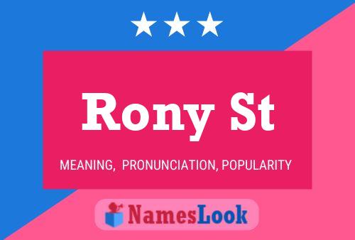 ملصق اسم Rony St