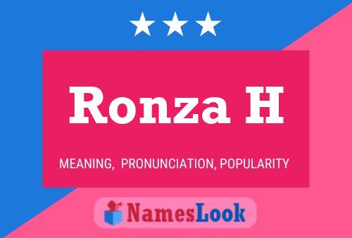 ملصق اسم Ronza H