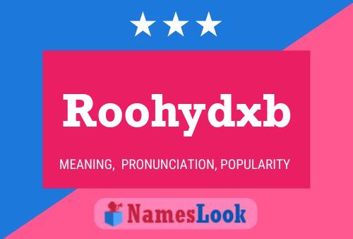 ملصق اسم Roohydxb