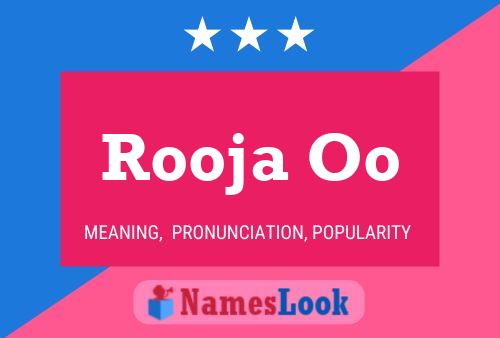 ملصق اسم Rooja Oo