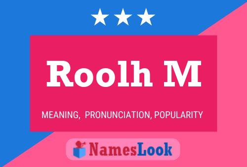 ملصق اسم Roolh M