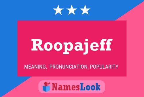 ملصق اسم Roopajeff