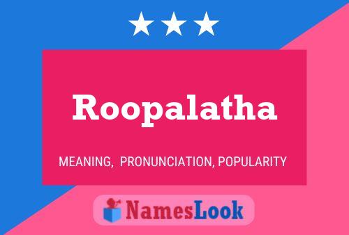 ملصق اسم Roopalatha