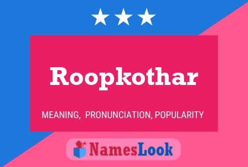 ملصق اسم Roopkothar