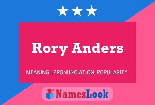 ملصق اسم Rory Anders