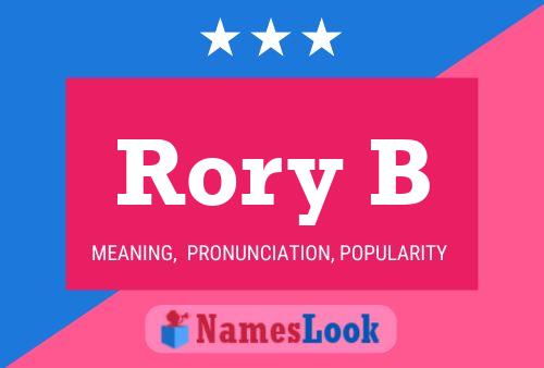 ملصق اسم Rory B