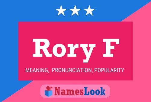 ملصق اسم Rory F