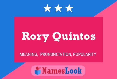 ملصق اسم Rory Quintos