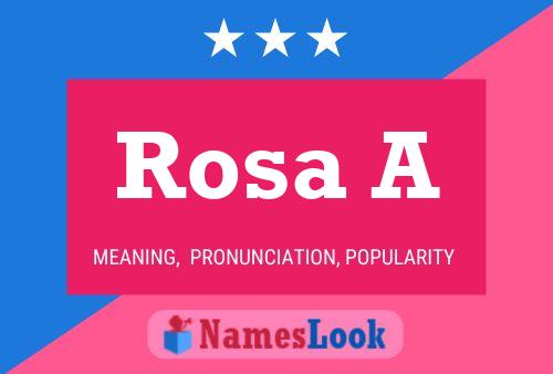 ملصق اسم Rosa A