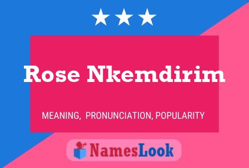 ملصق اسم Rose Nkemdirim