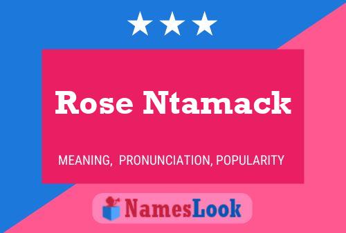 ملصق اسم Rose Ntamack