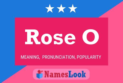 ملصق اسم Rose O