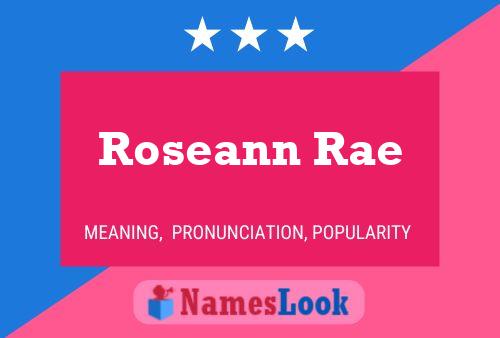 ملصق اسم Roseann Rae