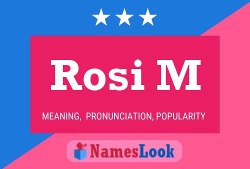 ملصق اسم Rosi M