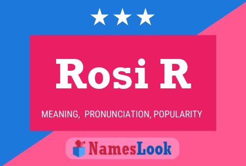 ملصق اسم Rosi R