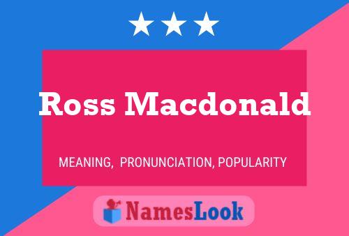 ملصق اسم Ross Macdonald