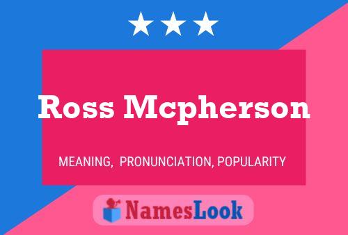 ملصق اسم Ross Mcpherson