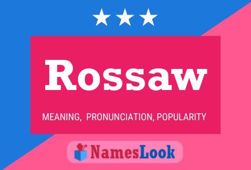 ملصق اسم Rossaw