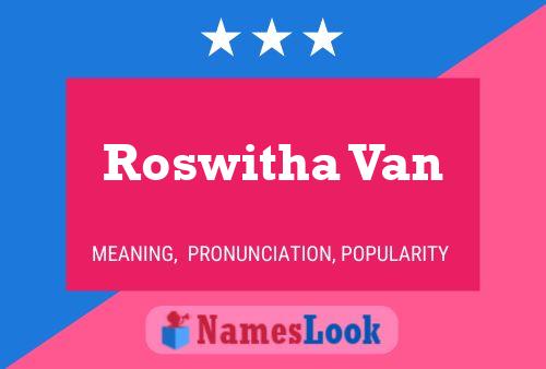 ملصق اسم Roswitha Van