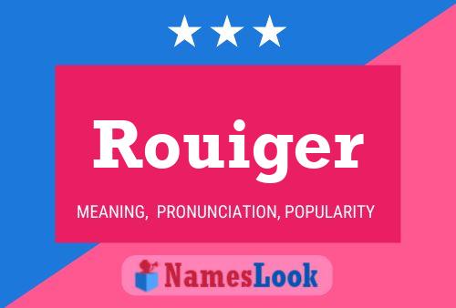 ملصق اسم Rouiger