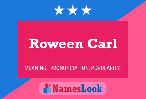 ملصق اسم Roween Carl