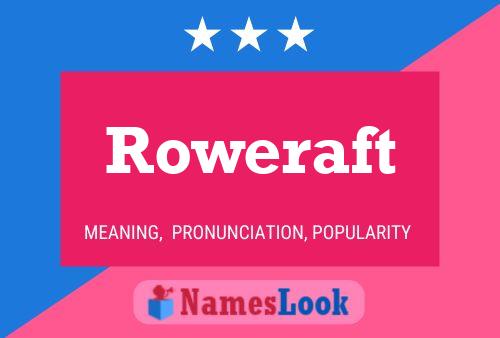 ملصق اسم Roweraft