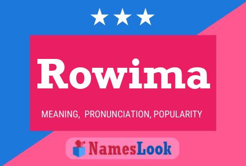 ملصق اسم Rowima