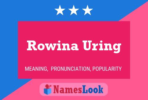 ملصق اسم Rowina Uring