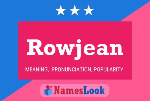 ملصق اسم Rowjean