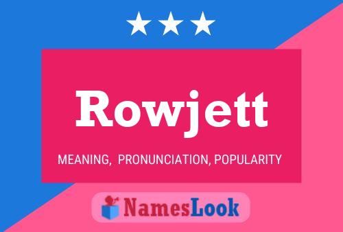 ملصق اسم Rowjett