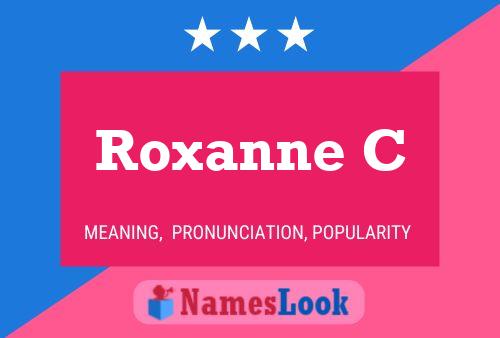 ملصق اسم Roxanne C