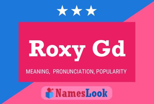 ملصق اسم Roxy Gd