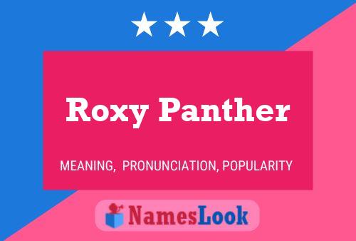 ملصق اسم Roxy Panther