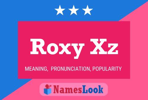 ملصق اسم Roxy Xz