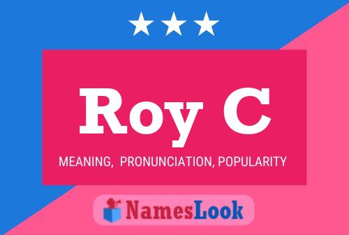 ملصق اسم Roy C