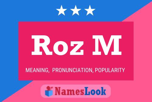 ملصق اسم Roz M