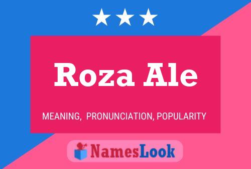 ملصق اسم Roza Ale