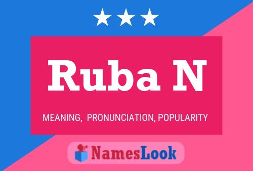 ملصق اسم Ruba N