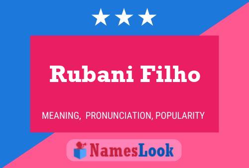 ملصق اسم Rubani Filho