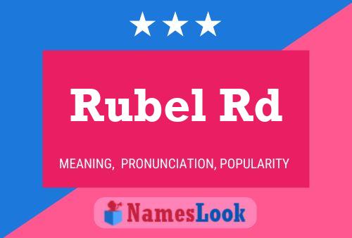 ملصق اسم Rubel Rd