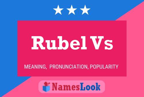 ملصق اسم Rubel Vs