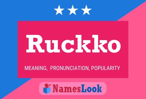 ملصق اسم Ruckko