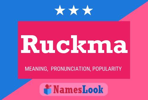 ملصق اسم Ruckma