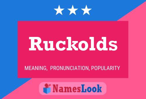 ملصق اسم Ruckolds