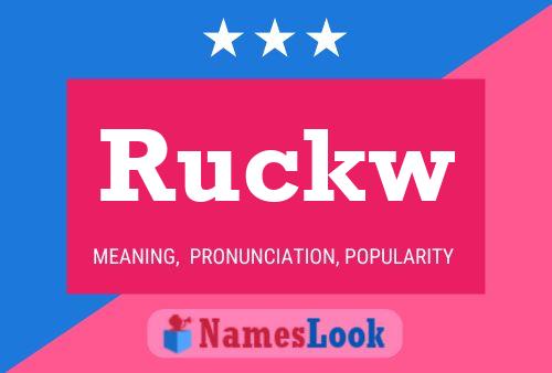 ملصق اسم Ruckw