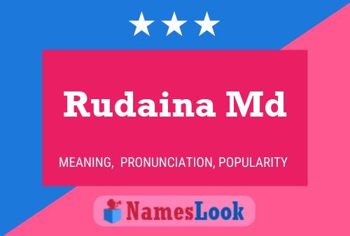 ملصق اسم Rudaina Md